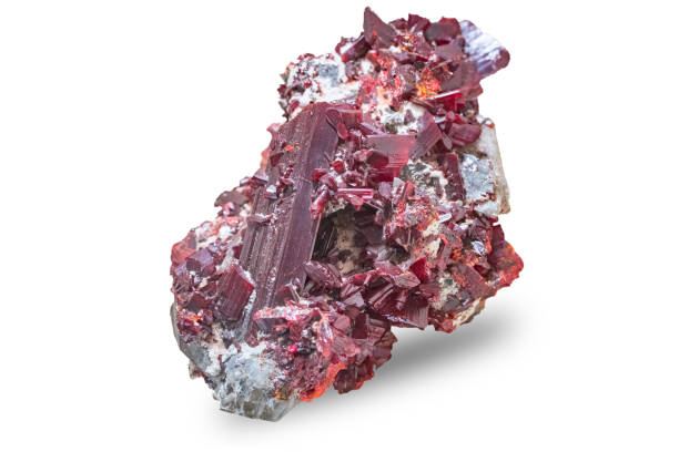 istock Realgar crystals, arsenic sulfide, scientific sample, China 1218057199