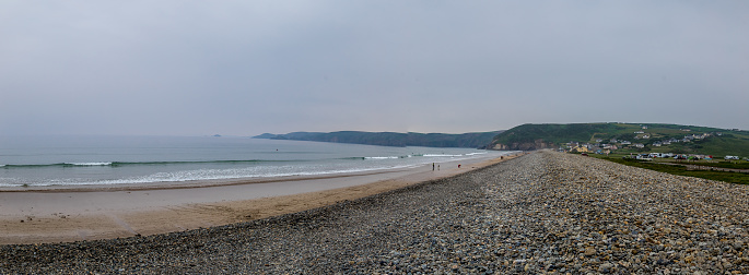 View of seaside in Pembrokeshire, Wales