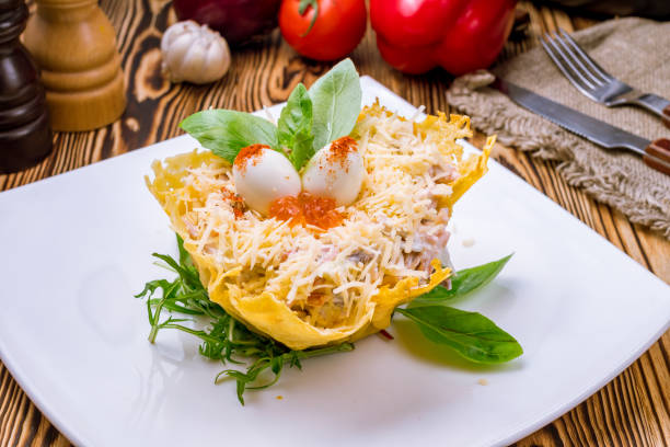 istock Salad of quail's nest 1218061546