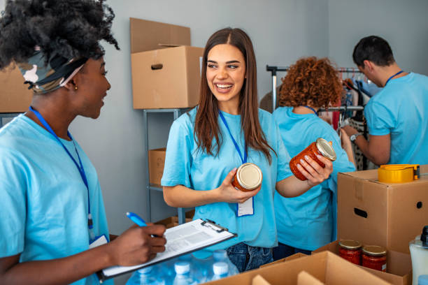 istock Group of people working in charitable foundation. 1218067647