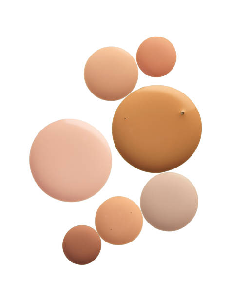 Make-up matte concealer foundation CC or BB-cream powder on white isolated background