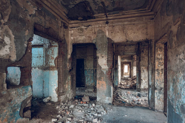 istock Abandoned red brick building in Poti, Georgia. 1218072687