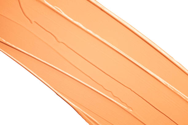 Make-up matte concealer foundation CC or BB-cream powder on white isolated background
