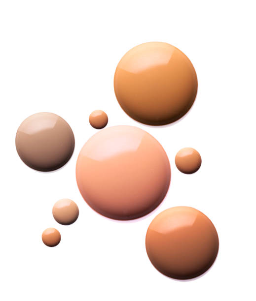 Make-up matte concealer foundation CC or BB-cream powder on white isolated background