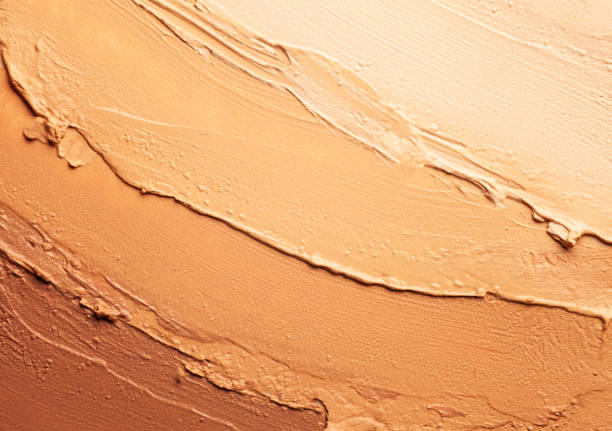 Make-up matte concealer foundation CC or BB-cream powder on white isolated background