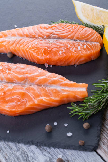 istock Two fresh raw salmon butterfly steaks 1218077245