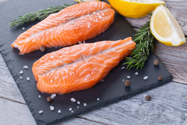 istock Two fresh raw salmon butterfly steaks 1218077249