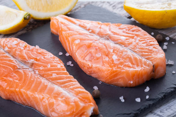 istock Two fresh raw salmon butterfly steaks 1218077285