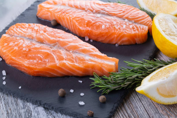istock Two fresh raw salmon butterfly steaks 1218077305