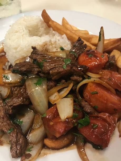 istock Steak with grilled vegetables and rice 1218089736