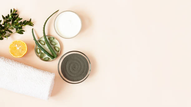 istock Natural cosmetic ingredients for homemade mask 1218092883