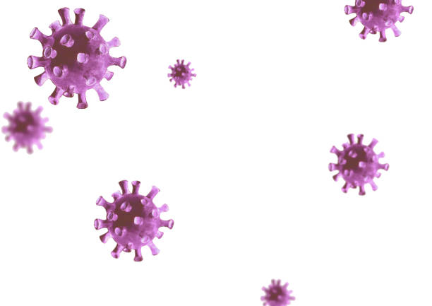 istock Coronavirus background. Watercolor hand drawn illustration with virus from Wuhan, China 1218095608