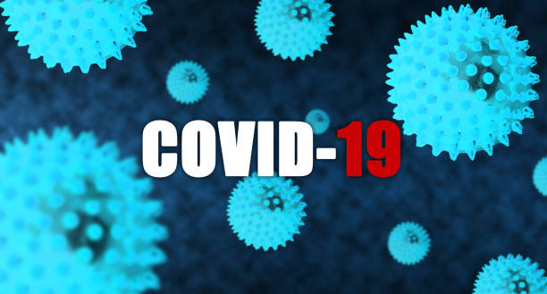 istock Coronavirus COVID-19 pandemic spreading with copy space in blue background 1218095714
