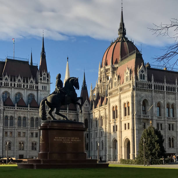 istock Budapest parliament in winter 1218097856