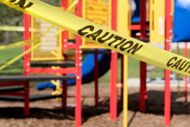 istock playground and games activity closed due to Coronavirus 1218103223