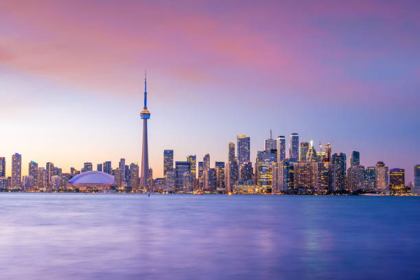 istock Toronto city Skyline at sunset Canada 1218104321