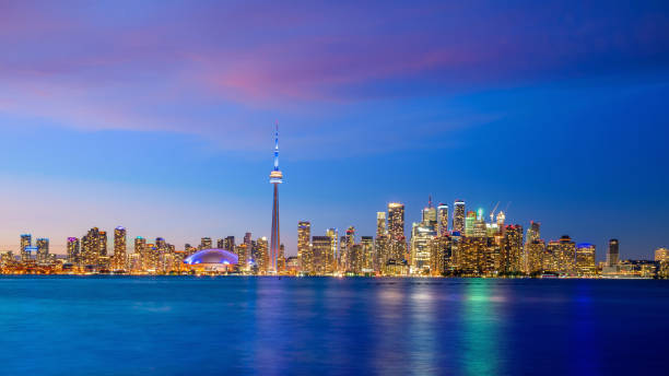 istock Toronto city Skyline at sunset Canada 1218104326
