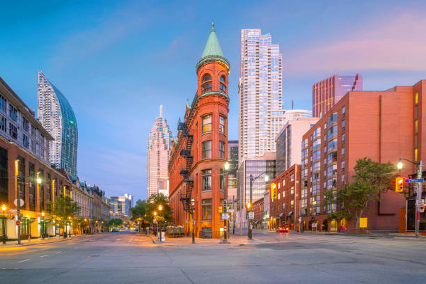 istock Downtown Toronto city Skyline at  twiligh, Canada 1218104327