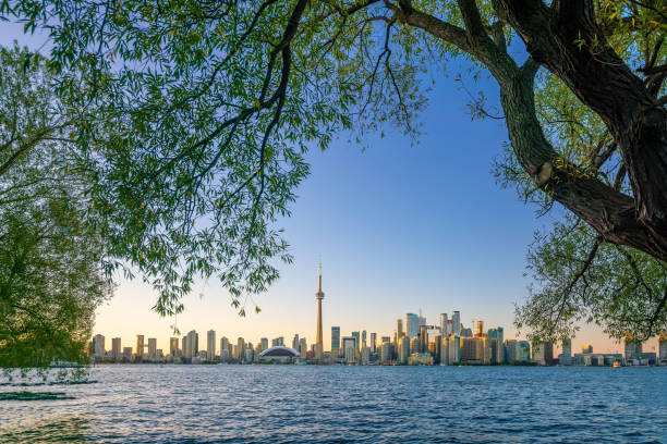 istock Toronto city Skyline at sunset Canada 1218104336