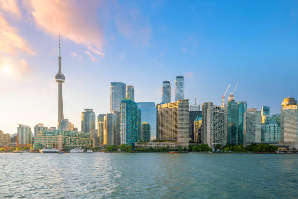 istock Toronto city Skyline at sunset Canada 1218104340