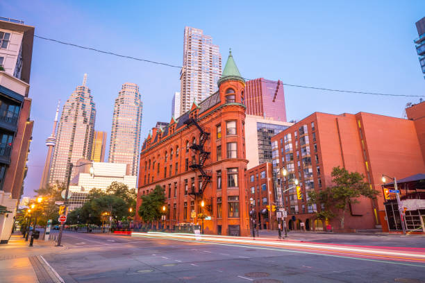 istock Downtown Toronto city Skyline at  twiligh, Canada 1218104343