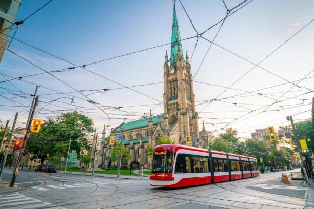 istock Downtown Toronto city Skyline at  twiligh, Canada 1218104348