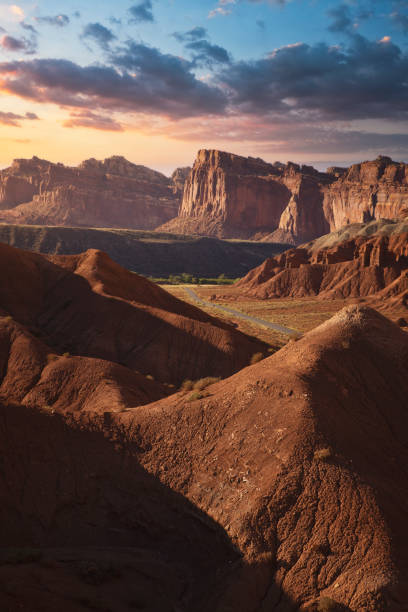 istock Capitol reef national park environment at sunset 1218105625