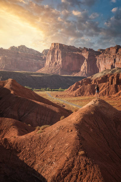 istock Capitol reef national park environment at sunset 1218105636
