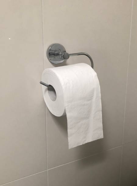 istock Toilet in a small bathroom 1218108835