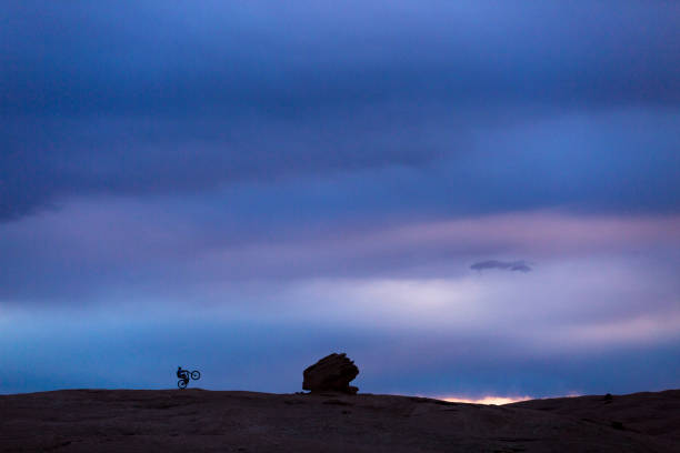 istock Mountain biking near Moab Utah 1218109049