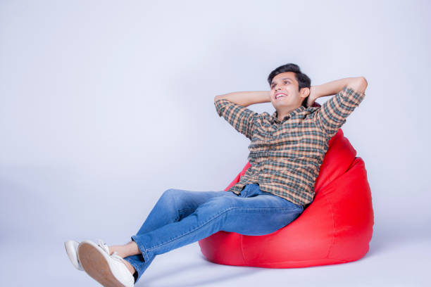 istock Young boy at white backgroud - stock photo 1218110852