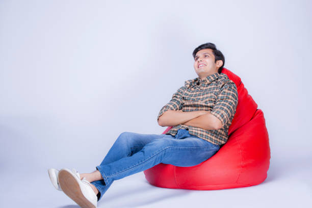 istock Young boy at white backgroud - stock photo 1218110869