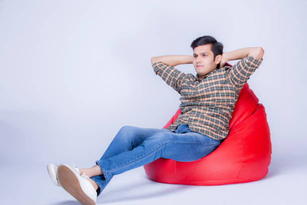 istock Young boy at white backgroud - stock photo 1218111412