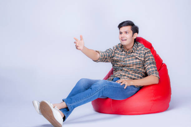 istock Young boy at white backgroud - stock photo 1218111430