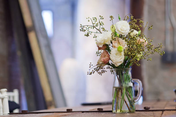 istock flower vase, rose flower 1218112625