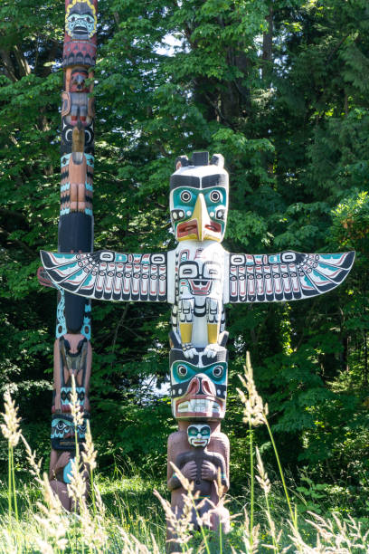 istock Wooden statue in Stanley Park 1218119130