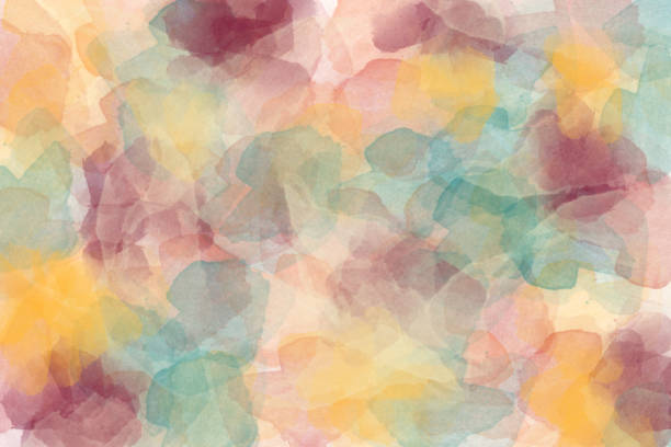 istock Bright color abstract drawing with watercolor paints on white paper. 1218120093
