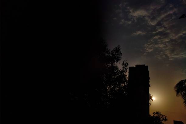 istock Sunset sky in city 1218120971
