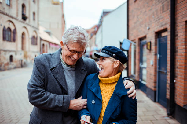 istock Mature Couple having a walk 1218121918