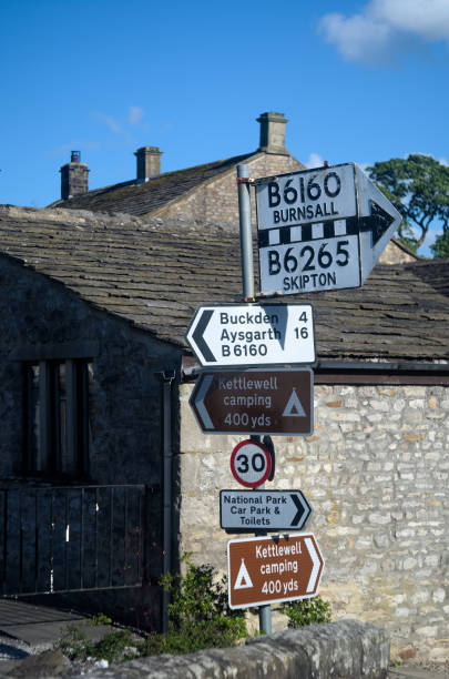 istock Signpost in Kettlewell in the Yorkshire Dales 1218122134