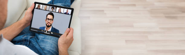 istock Person With Digital Tablet Showing Survey Form 1218132463