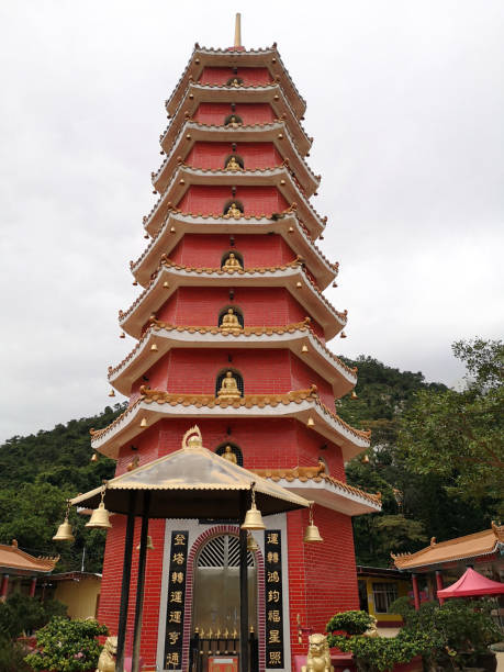 istock Ten Thousand Buddhas temple's pagoda, Hong Kong 1218136027