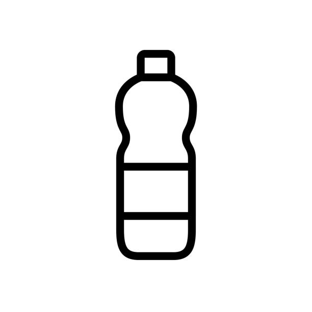 ilustraciones, imágenes clip art, dibujos animados e iconos de stock de botella - packaging bottle plastic wine