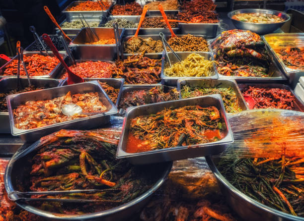 istock Pickled Vegetables or Kimchi at Market South Korea 1218140896