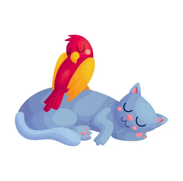 Vector illustration of animals_sleeping