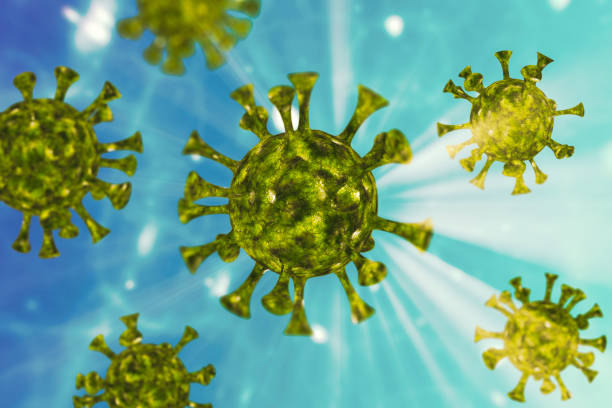 istock Coronavirus COVID-19 or virus cell under the microscope 1218148148