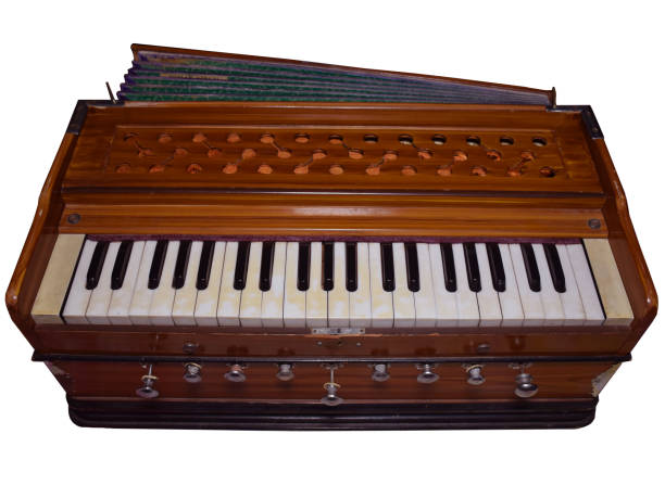 istock Musical Instrument HARMONIUM isolated in white background 1218148248