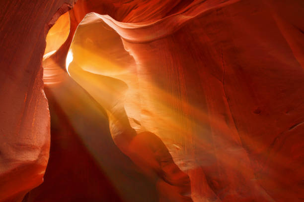 istock Antelope Canyon with sunbeams 1218149246