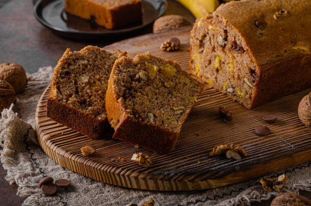 Sweet and heathy banana bread Best homemade banana bread, simple and healhty heathy snack stock pictures, royalty-free photos & images