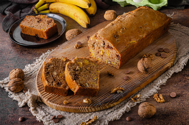 Sweet and heathy banana bread Best homemade banana bread, simple and healhty heathy snack stock pictures, royalty-free photos & images
